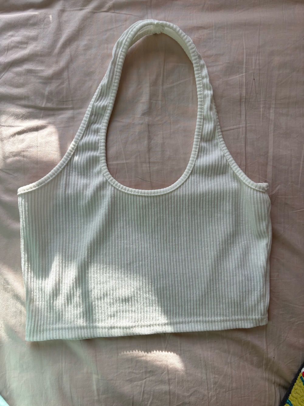 Ribbed halter top